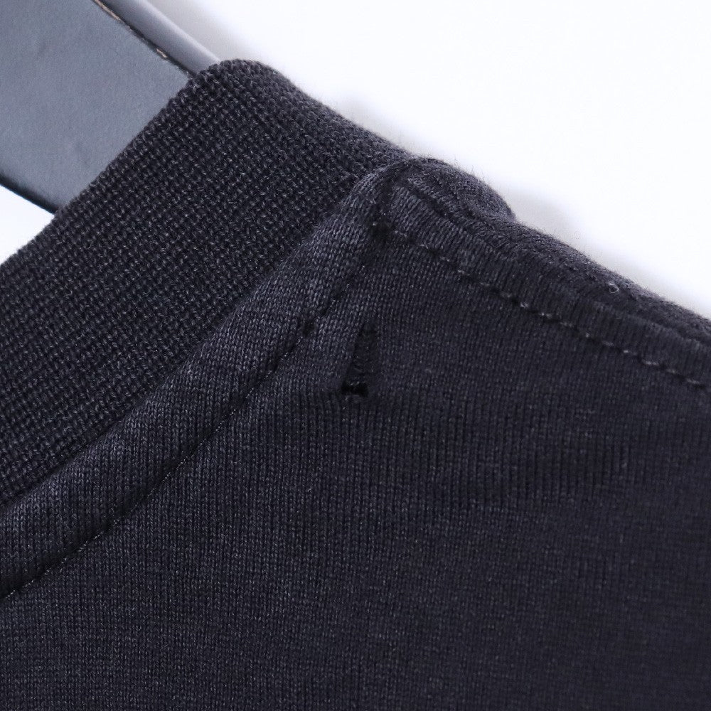 GIVENCHY Gold Logo Print T-Shirt Black Size XXS