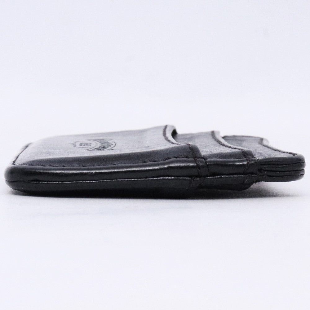 CHROME HEARTS Black Double Side Leather Card Holder Card Case Size F