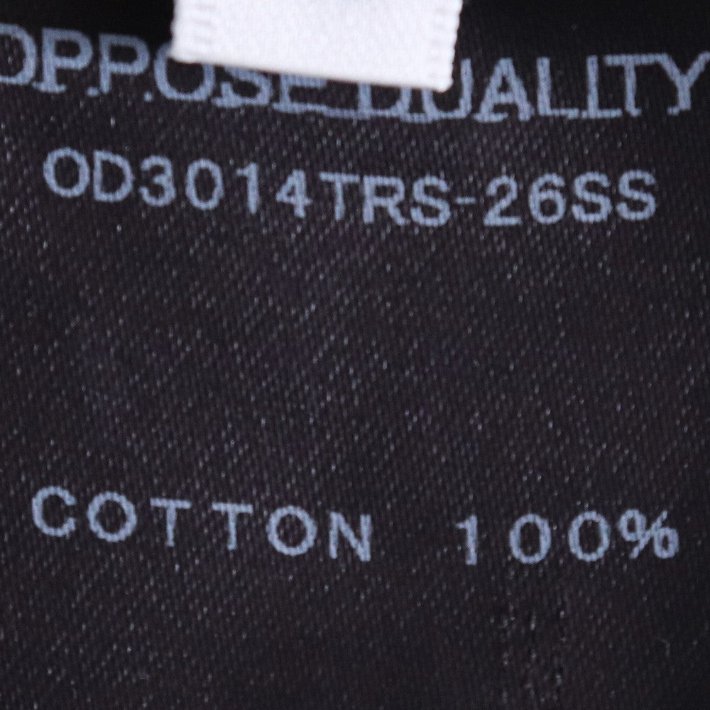 OPPOSE DUALITY 26SS Panel Denim Jeans Black Size 48