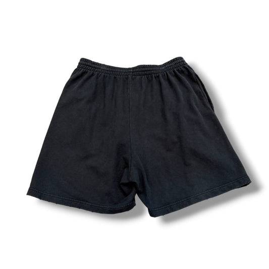 Balenciaga BB Paris Icon Logo Jogger Shorts Black Size M