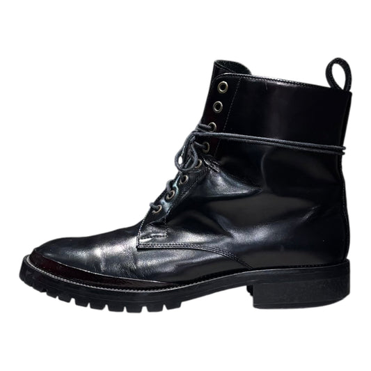 MARNI Lace-up Leather Boots Black Brown Size EU 40