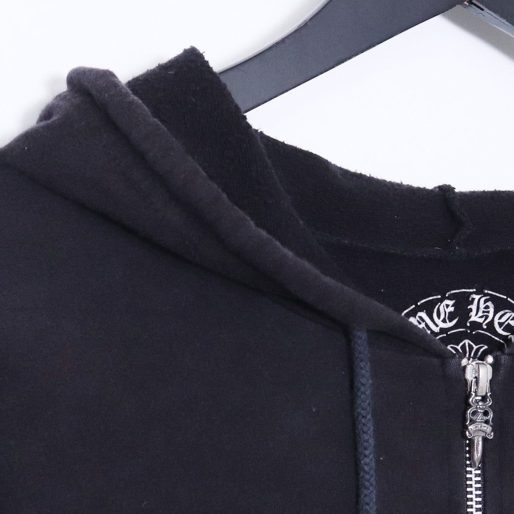 Chrome Hearts Old CH Plus Dagger Zip Hoodie Black Size L