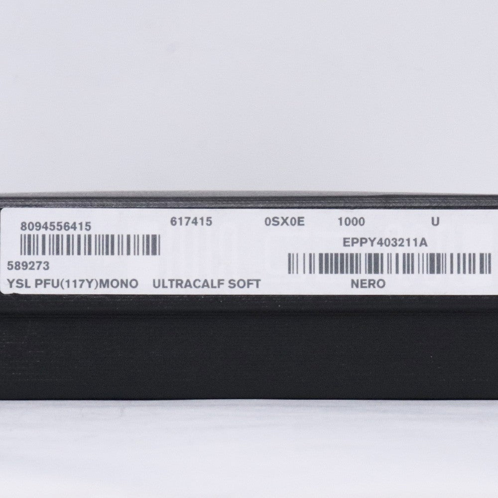 SAINT LAURENT Cassandra Zip Around Long Wallet Black Size F