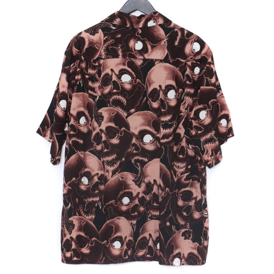 WACKO MARIA 56 TATTOO HAWAIIAN SHIRT Brown Size L