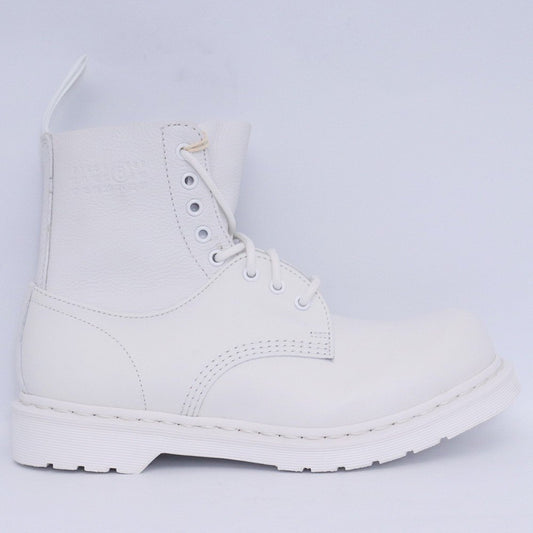 MM6 x Dr. Martens 1460 8-Eye Boots White Size 26cm