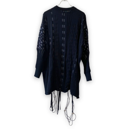 KIDILL 21SS Drawcord Knit Sweater Black Free Size
