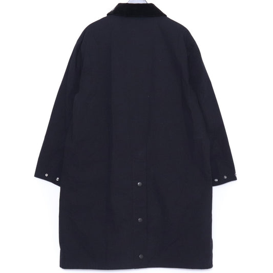 BARBOUR ONLY ARK OS Burghley Modifie Coat Black Size 40