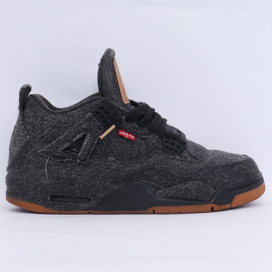 Levi's Nike Air Jordan 4 Retro Denim Sneakers Size 25.5cm