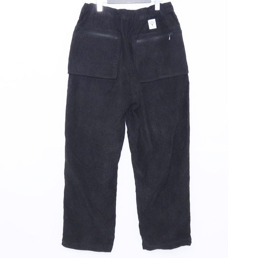 SOUTH2 WAST8 Black Corduroy Belted Logger Pants Size S