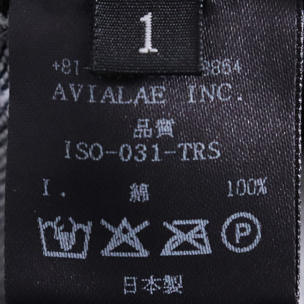ISO x ANACHRONORM 25AW Washed Baggy Denim Black Size 1