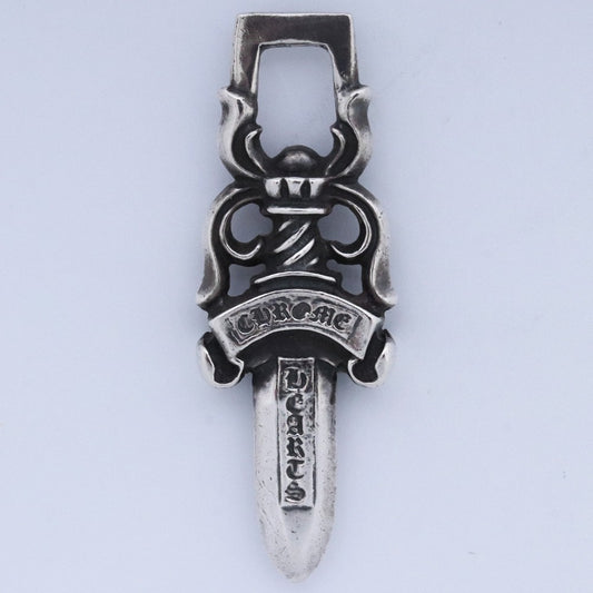 CHROME HEARTS OLD Silver #10 Dagger Pendant Size #10