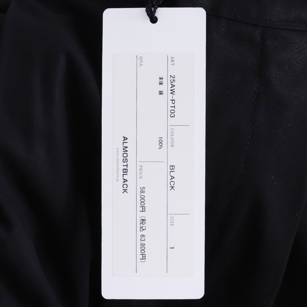 ALMOSTBLACK 25AW 6-Pocket Wide Easy Pants Black Size 1