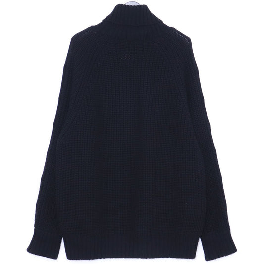 JOHN LAWRENCE 21AW Button Sleeve Knit Sweater Black Free Size