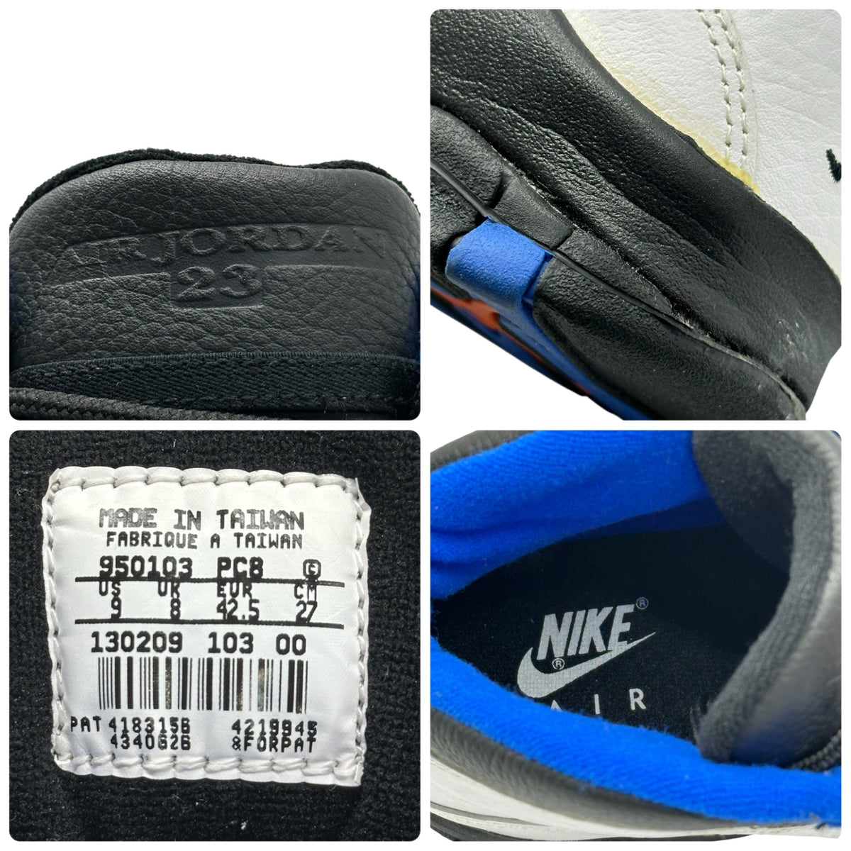 Nike AIR JORDAN 1995 AJ10 Knicks Hi-Top Sneakers Size 27cm