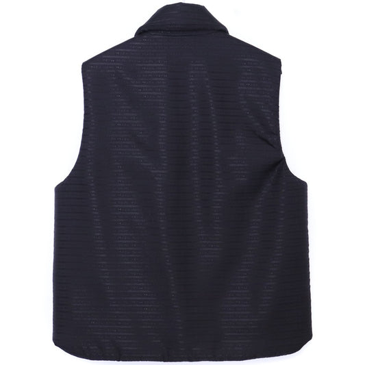 PRADA Re-Nylon Triangle Logo Padded Vest Black Size 48