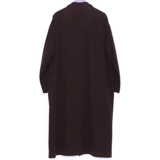 GROUND Y Long Big Jacket Coat Dark Brown Size 1