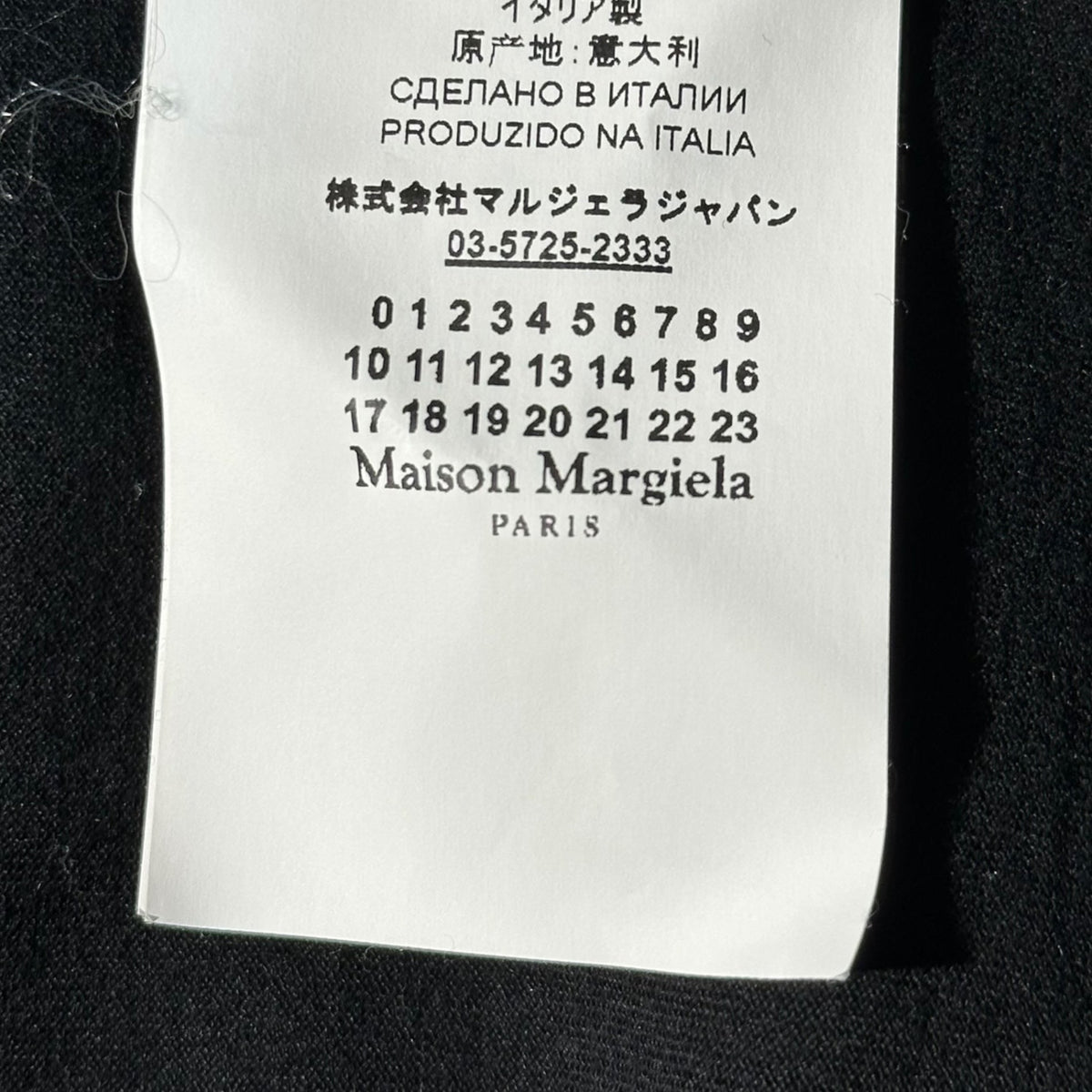 MAISON MARGIELA 20SS Holes Oversize T-Shirt Black Size XS