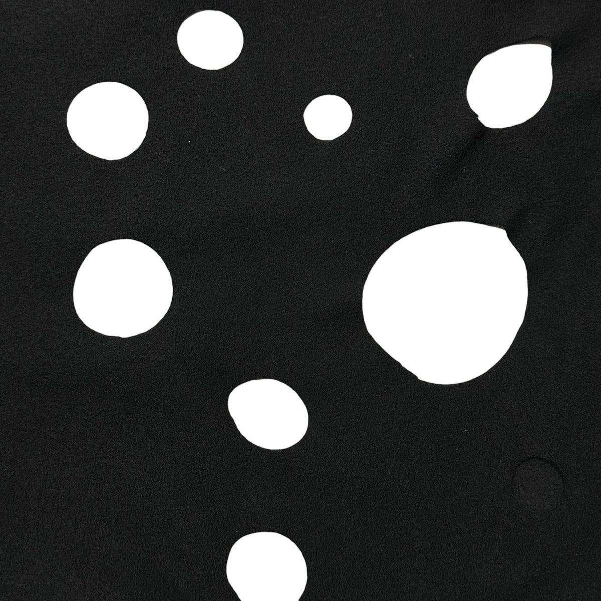 COMME des GARCONS 02SS Cut-Out Wool Cape Black Jacket Size FREE