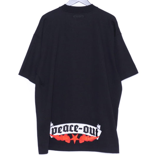 VETEMENTS Devil Wears Patched T-Shirt Black Size XS