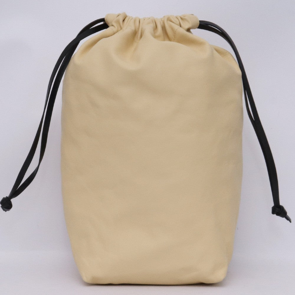 JIL SANDER CURVE BUCKET MD Leather Bag Black Size ONE SIZE