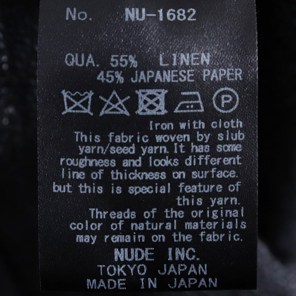Nude: Masahiko Maruyama Drop Crotch 2 Tucks Jacket Size 1
