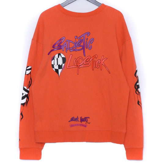 CHROME HEARTS Matty Boy Sadistic Sweatshirt Orange Size L