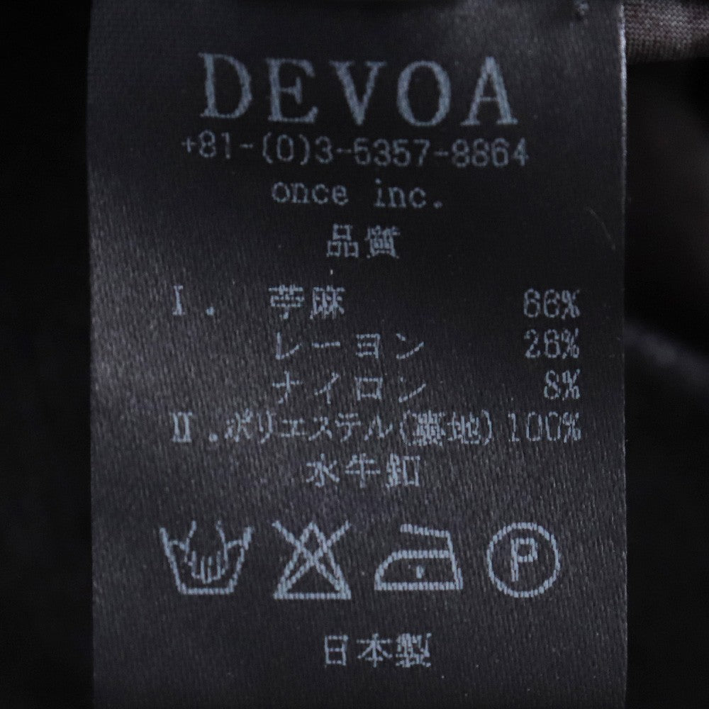 DEVOA Cargo Drop Crotch Pants Black Size 3