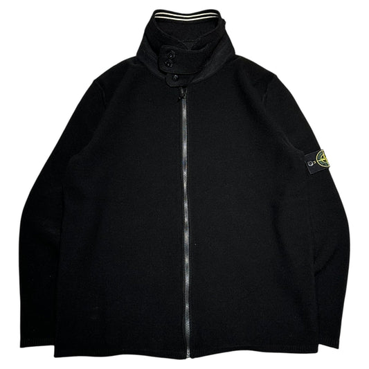 STONE ISLAND 06AW Archive Zip-Up Knit Jacket Black