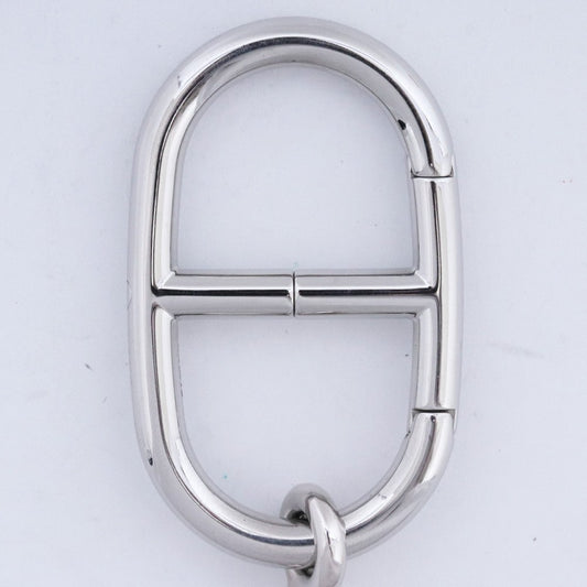 HERMES Chaine d'Ancre Karabiner Keyring Silver Size F