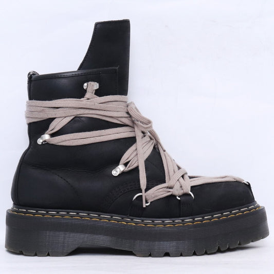 RICK OWENS x DR.MARTENS 25AW Mega Lace Black Boots Size UK10