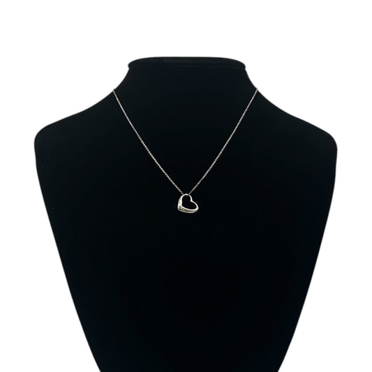 TIFFANY & CO. Elsa Peretti Open Heart Necklace Silver 925