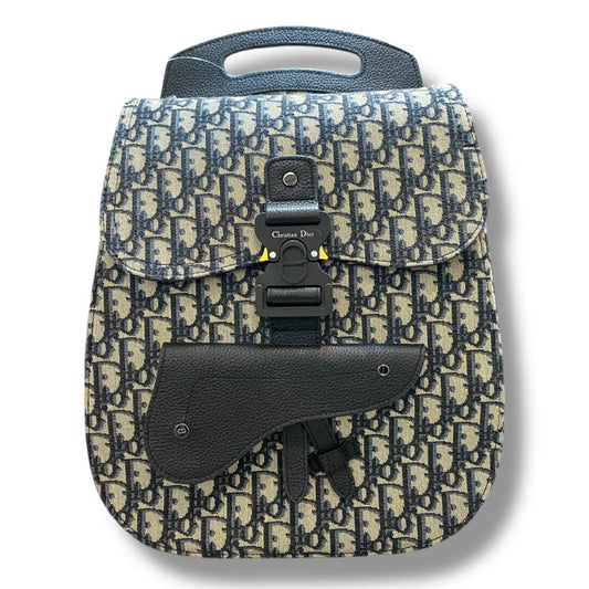 Dior Gray Gallop Oblique Jacquard Backpack Size F