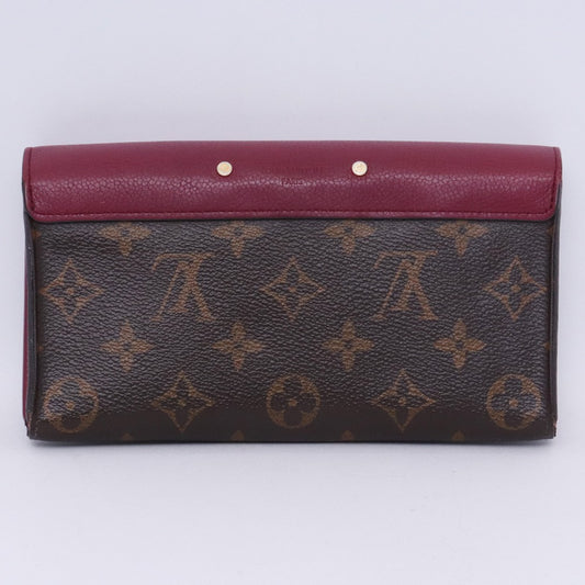 LOUIS VUITTON Monogram Portefeuille Wallet Brown Size F
