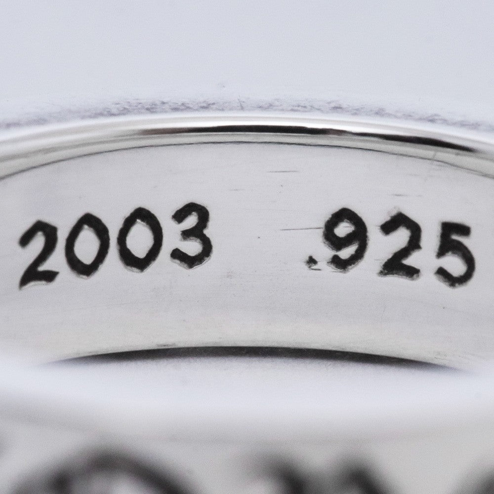 CHROME HEARTS 6mm Spacer Forever Ring Silver Size JP 16.5