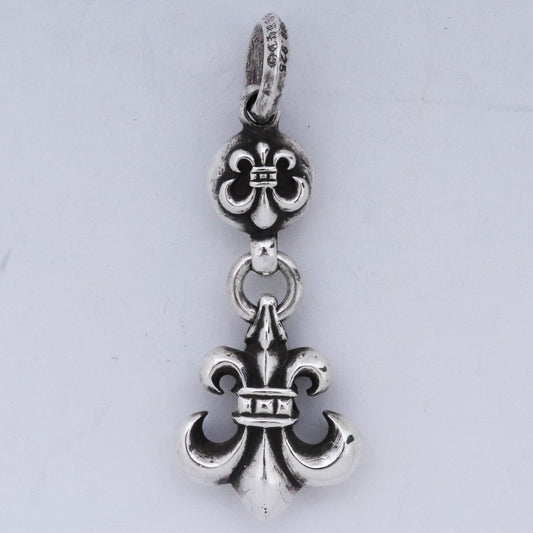 CHROME HEARTS 1 Ball BS Fleur Charm Silver Size F