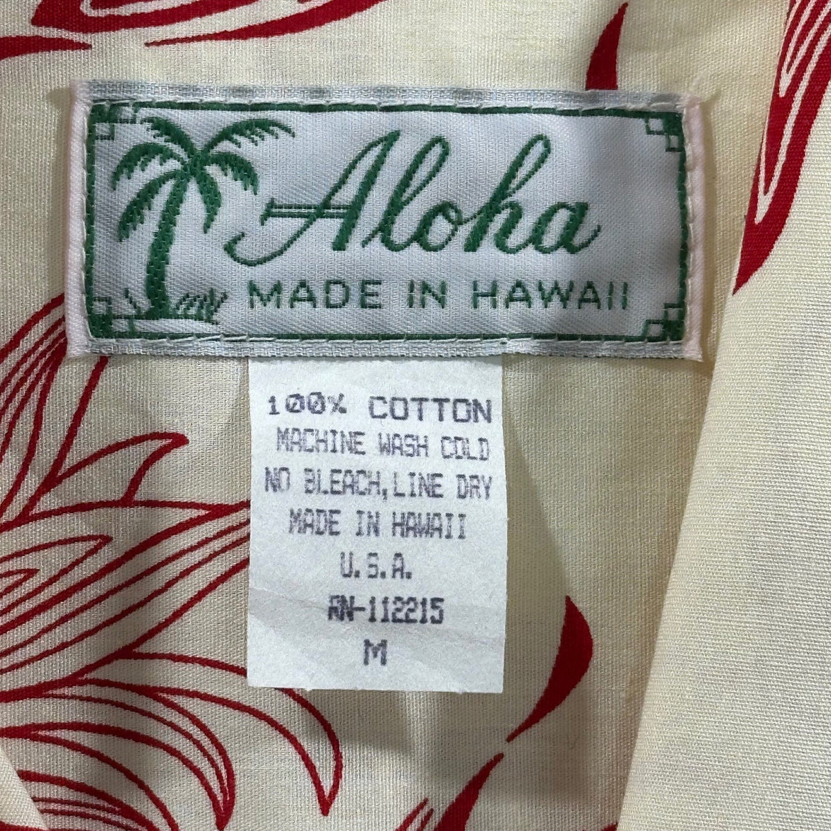 Aloha 70s-80s Vintage Pineapple-Print Hawaiian Shirt Size M