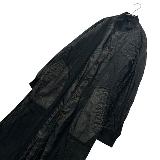 BLACK COMME des GARCONS 20AW See-Through Long Coat Size M