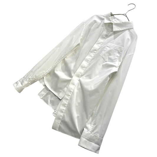 sacai 24SS Cotton Poplin Asymmetric Shirt White Size 1