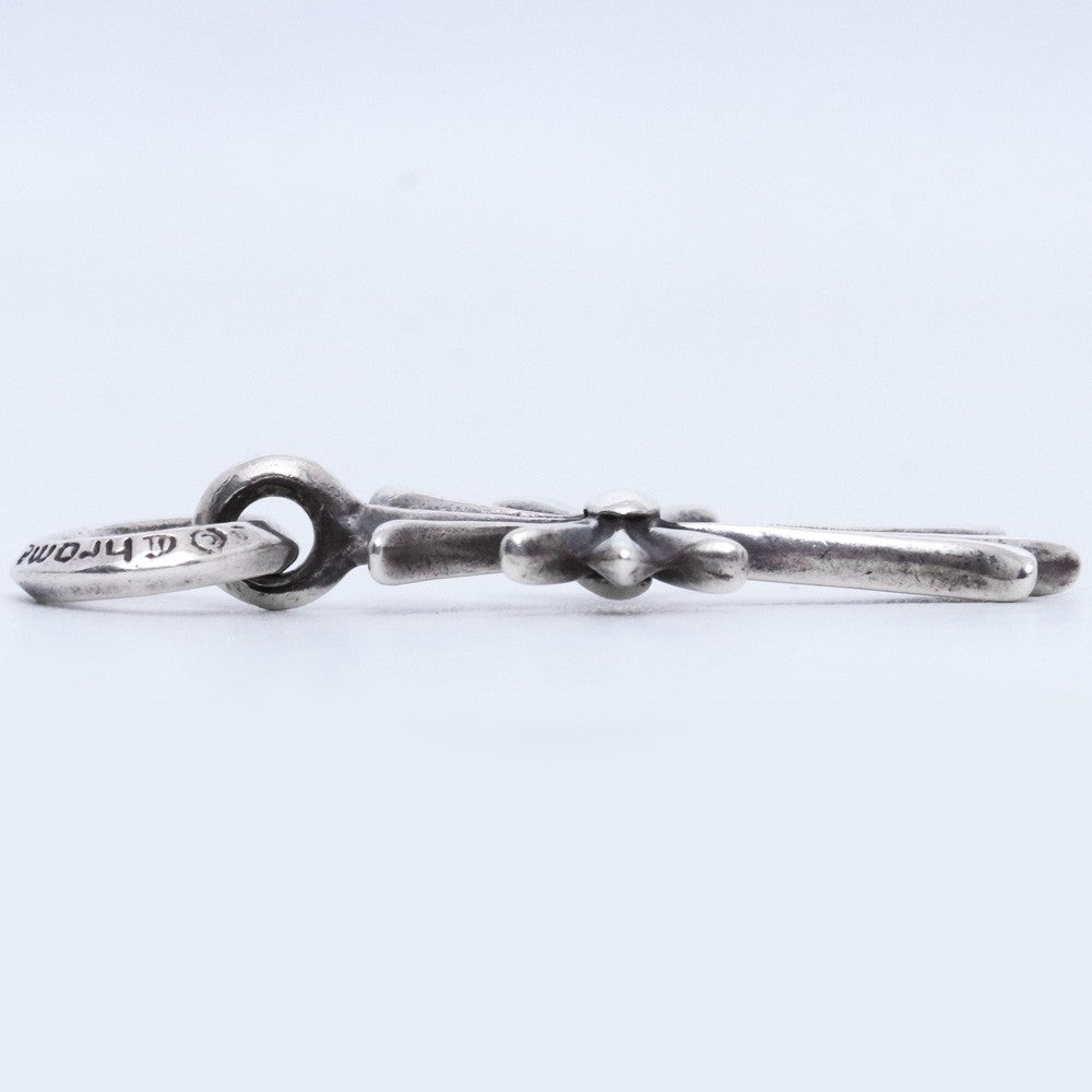 Chrome Hearts Old Tiny CH Cross Silver Charm Size F
