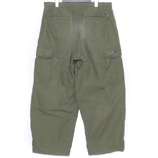 WTAPS 24AW NYCO Weather Wide Cargo Pants Khaki Size 03