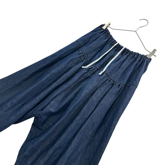 TAO 24SS Cotton Linen Denim Elastic Waist Pants Size FREE
