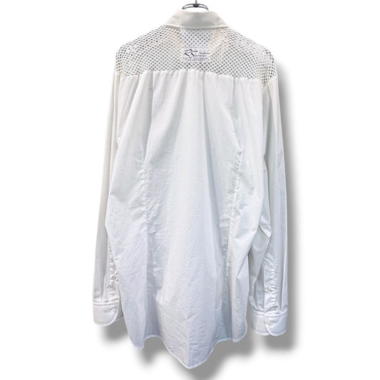 RAF SIMONS 23SS Mesh Long Sleeve Shirt White Size 46