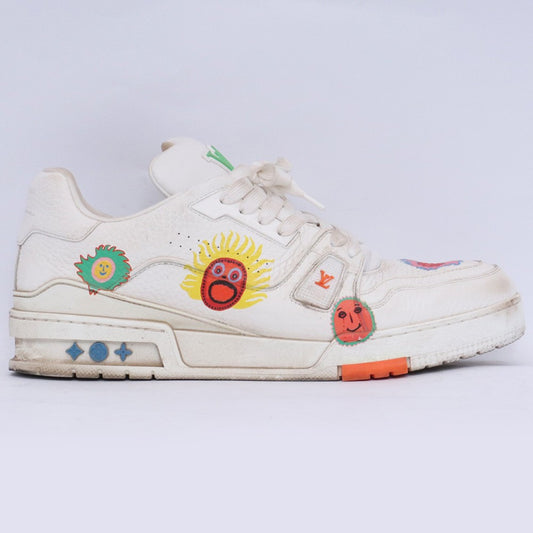 LOUIS VUITTON x Yayoi Kusama LV Trainer Sneakers White