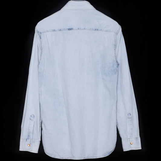 Jil Sander 19SS Blue Western Denim Shirt Size S