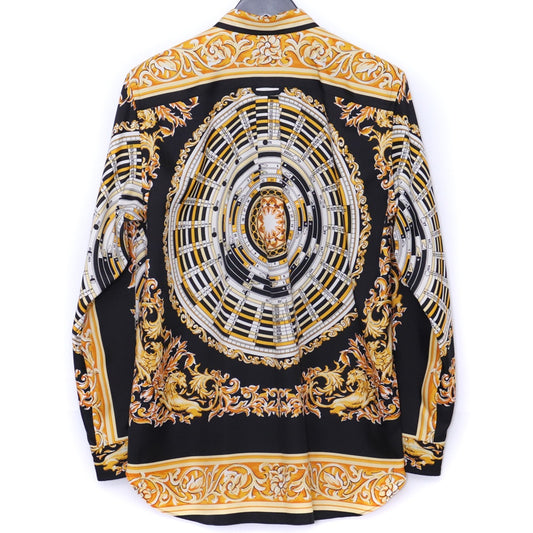 JUNYA WATANABE 25SS Black Baroque Print Long Sleeve Shirt Size L