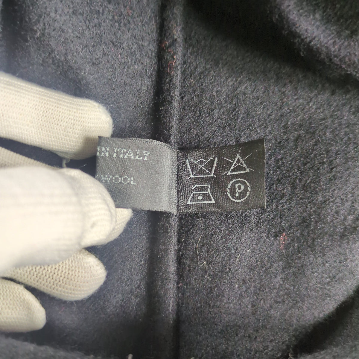 Prada 1990s Flannel Wool No Collar Shirt Size 40