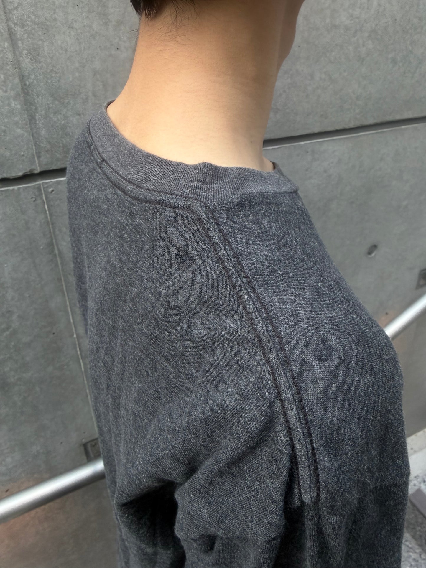 COMOLI SS16 Open-End Cotton Pocket T-Shirt Black Size M