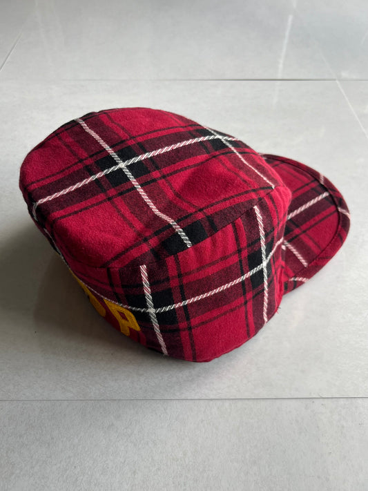 Vintage SWG BLACKPLATINUM Red Check Cap Size L