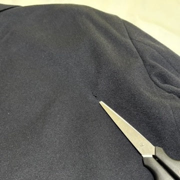Burberrys 90s Navy Wool Melton Tailored Jacket