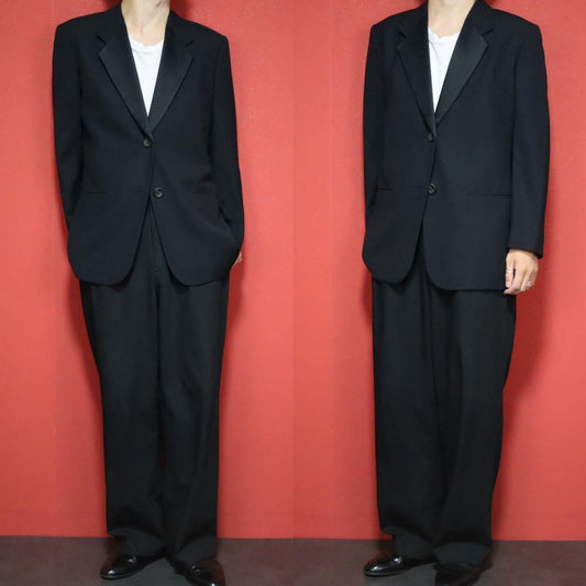 ISSEY MIYAKE 94AW Wool Silk Peak Lapel Blazer Black Size M